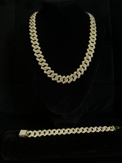 Standard Full Gold Cuban Set | 15mm Gold