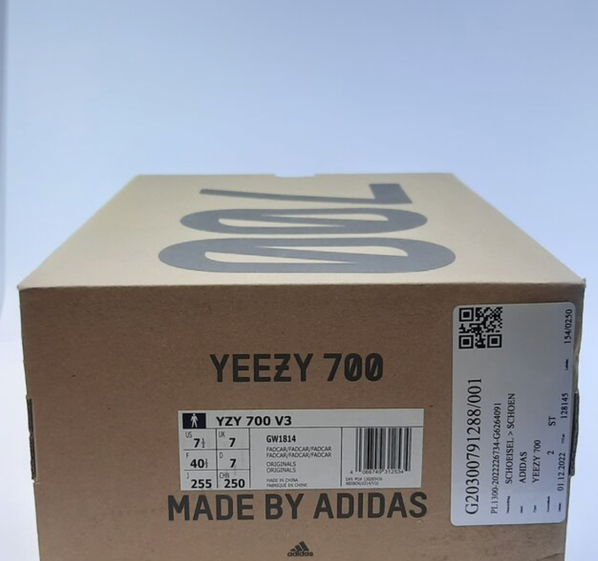 Adidas Yeezy700 V3 Fade Carbon + FREE MYSTERY BOX